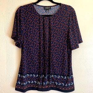 Small Liz Claiborne Floral Top